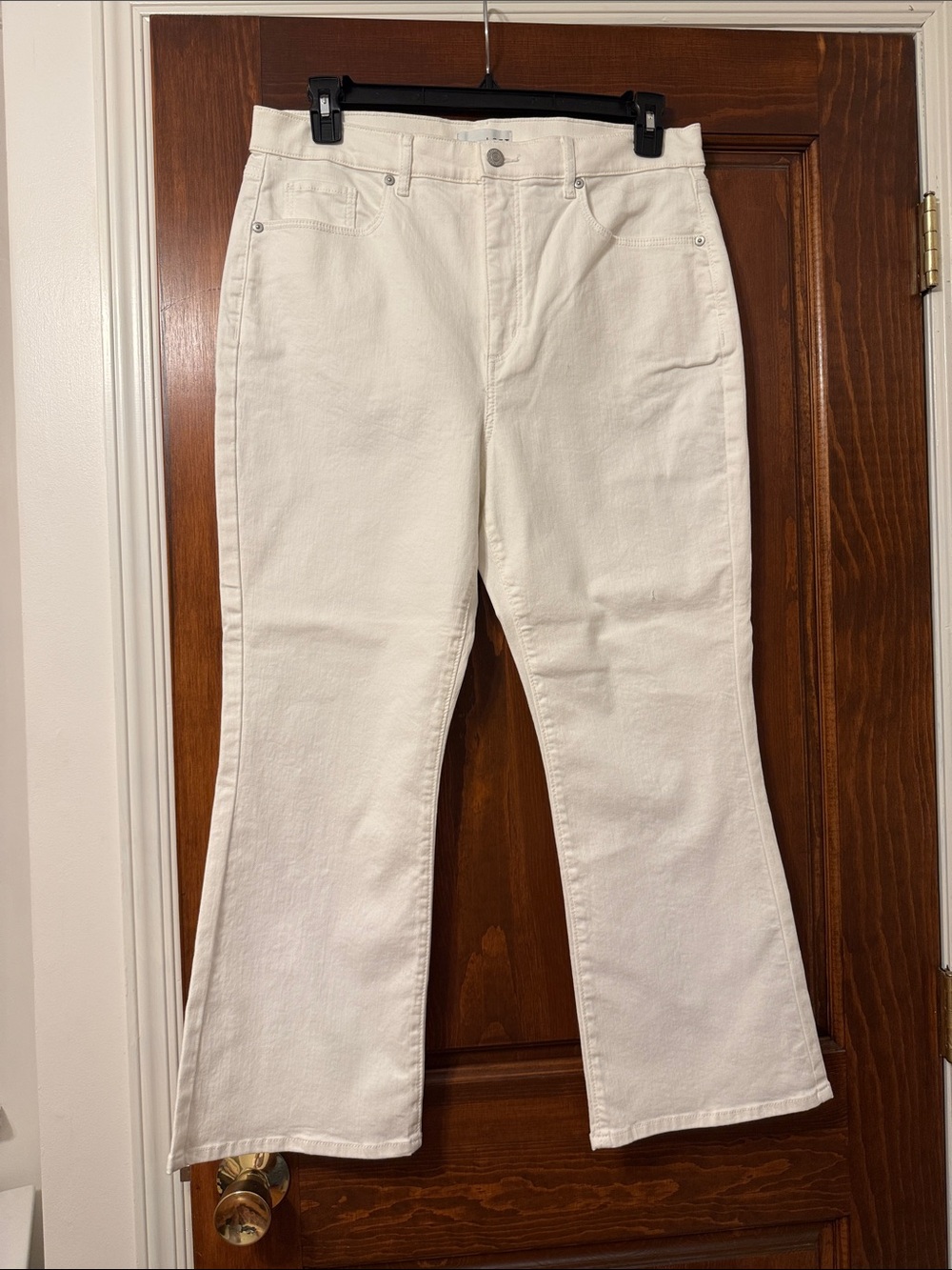 LOFT White Flare Jeans